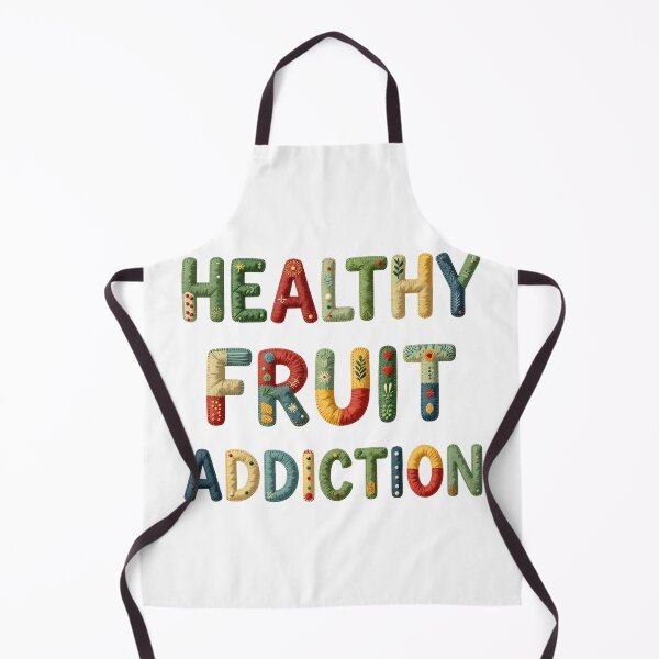Item preview, HEALTHY FRUIT ADDICTION - IN COLORFUL FAUX LETTERING designed and sold by AlexOBrienArt.