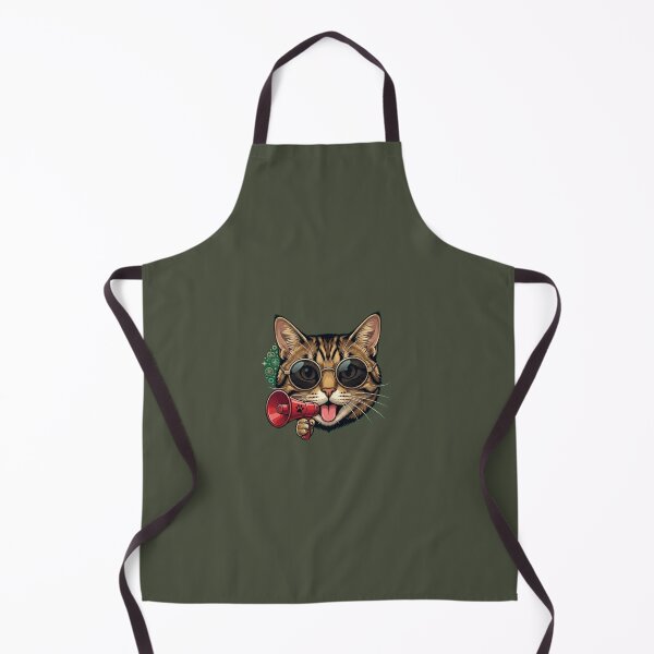 Item preview, Funny Cool Cat Sticker - Tabby Cat with Megaphone & Sunglasses Art designed and sold by zakman02.