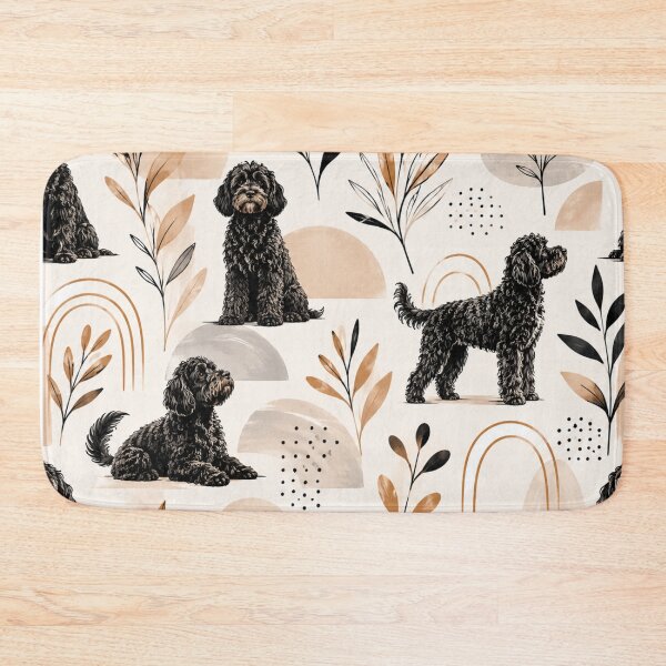 Item preview, Cute Cockapoo Puppy Illustrations Seamless Pattern designed and sold by THE DOODLE CLUB.