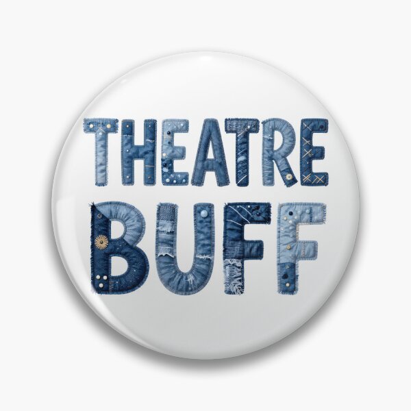 Item preview, THEATRE BUFF - IN DENIM FAUX LETTERING designed and sold by AlexOBrienArt.