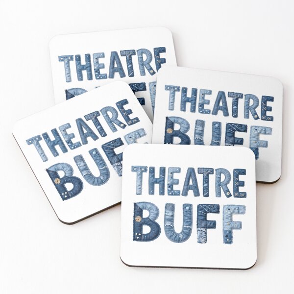 Item preview, THEATRE BUFF - IN DENIM FAUX LETTERING designed and sold by AlexOBrienArt.