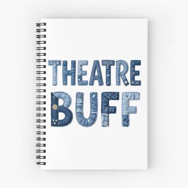 Item preview, THEATRE BUFF - IN DENIM FAUX LETTERING designed and sold by AlexOBrienArt.