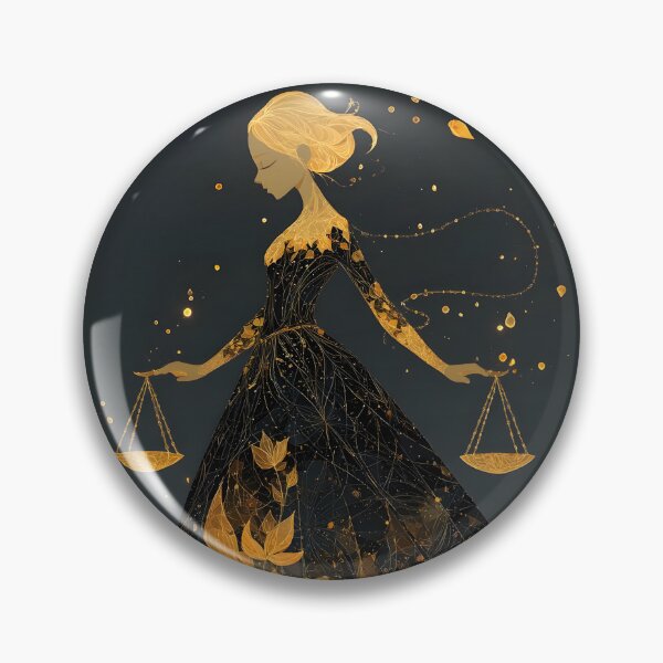 Item preview, Libra 4 - Golden Libra Goddess Ethereal Zodiac Art designed and sold by NikaNavi.