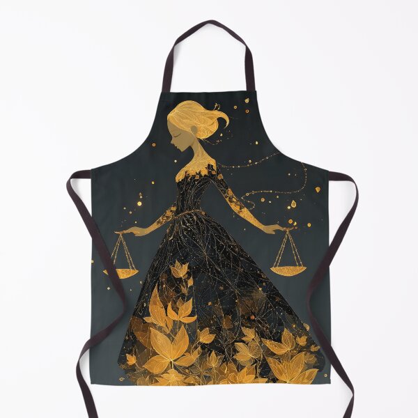 Item preview, Libra 4 - Golden Libra Goddess Ethereal Zodiac Art designed and sold by NikaNavi.