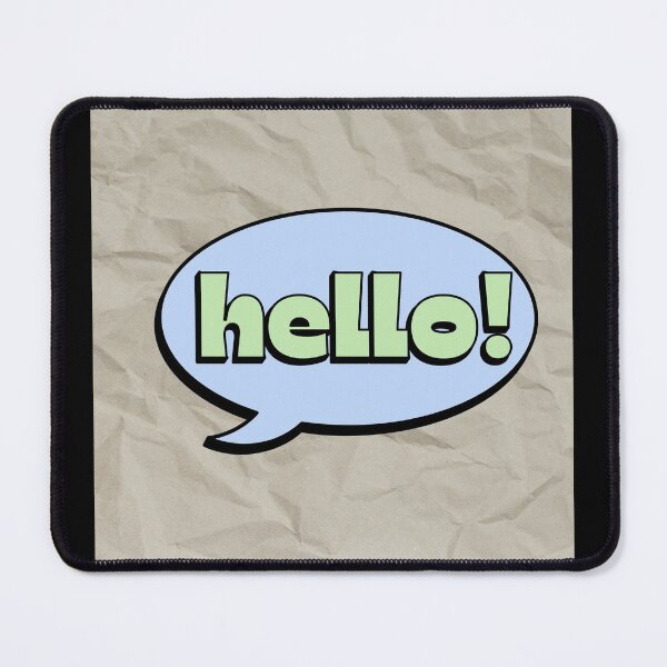 Item preview, Hello Speech Bubble Retro Typography Sticker | Cute Minimal Comic Word Design designed and sold by Ceylon380.