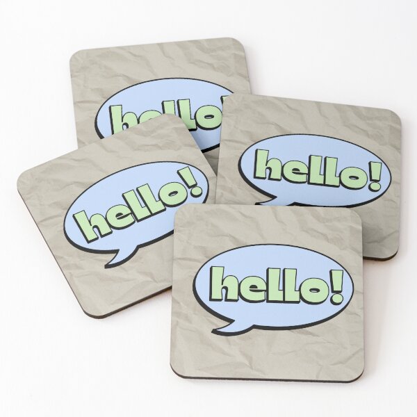 Item preview, Hello Speech Bubble Retro Typography Sticker | Cute Minimal Comic Word Design designed and sold by Ceylon380.