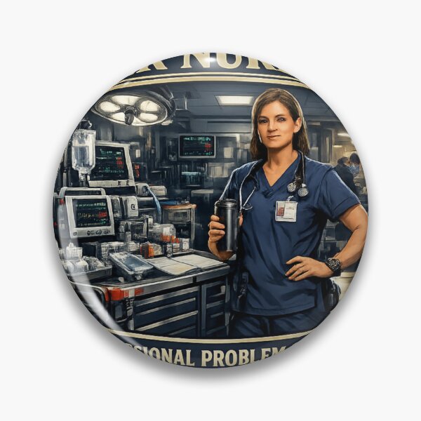 Item preview, ER Nurse Professional Problem Solver Funny Male Nurse Gift designed and sold by YMLux.