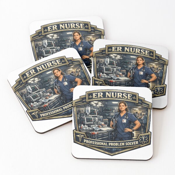 Item preview, ER Nurse Professional Problem Solver Funny Male Nurse Gift designed and sold by YMLux.