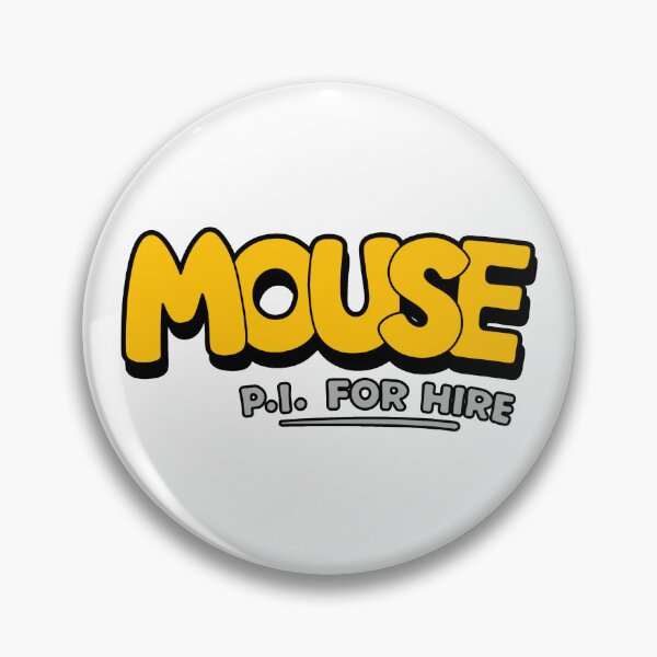 Item preview, MOUSE PI FOR HIRE LOGO 2 (OLD TIMEY RUBBERHOSE CARTOON NOIR INDIE VIDEO GAME) designed and sold by Python Designs .