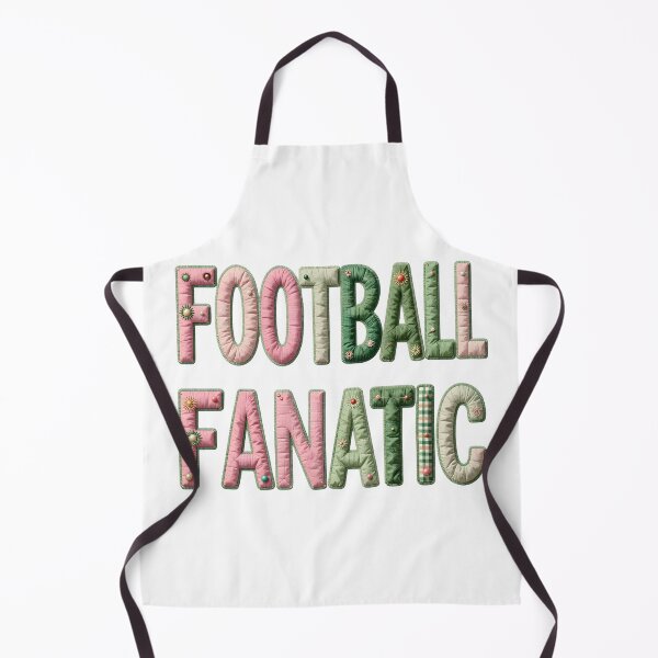 Item preview, FOOTBALL FANATIC - IN GREEN & PINK FAUX LETTERING designed and sold by AlexOBrienArt.