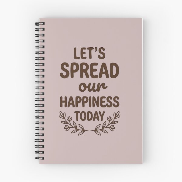 Item preview, Let's Spread Our Happiness Today - Motivational Nature Typography designed and sold by zakman02.