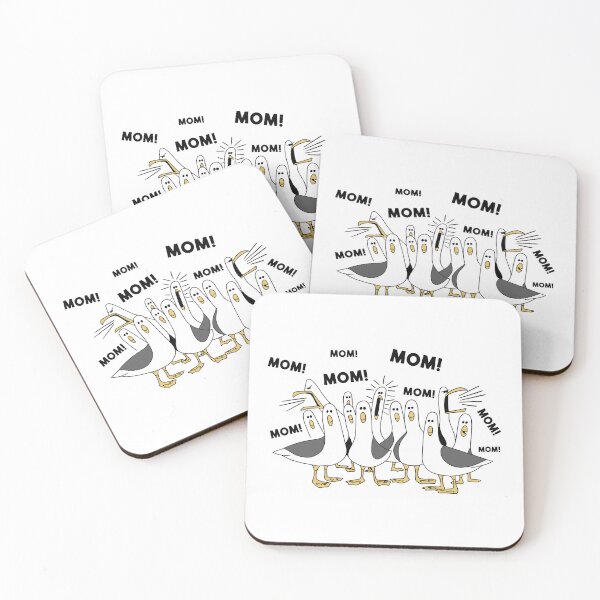 Item preview, Mine Mine Mine Seagulls - Funny Retro Meme Cartoon-Mom Mom Mom Seagulls - Funny Tired Motherhood Meme designed and sold by Krasnovaovaova.