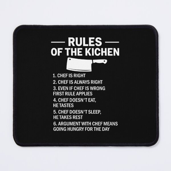 Item preview, Rules Of The Kitchen Chef Joke designed and sold by lonaarts8.