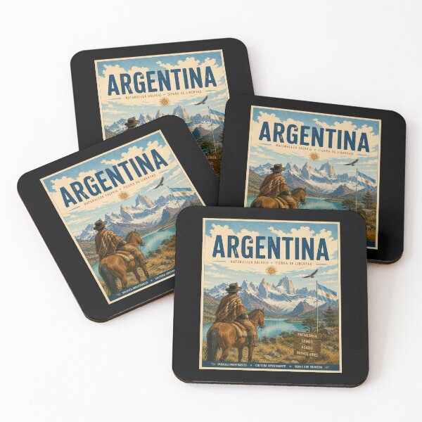 Item preview, Argentina Gaucho Patagonia Vintage Travel Poster  designed and sold by Tienda-Vane.