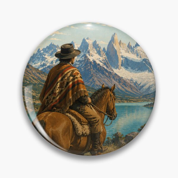Item preview, Argentina Gaucho Patagonia Vintage Travel Poster  designed and sold by Tienda-Vane.