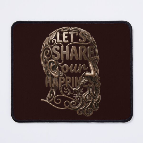 Item preview, Let's Share Our Happiness 3D Sculpture Art - Decorative Typography designed and sold by zakman02.