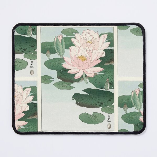 Item preview, Water Lily by Ohara Koson – Japanese Woodblock Print, Vintage Floral Shin-Hanga Poster designed and sold by artofuniverse.