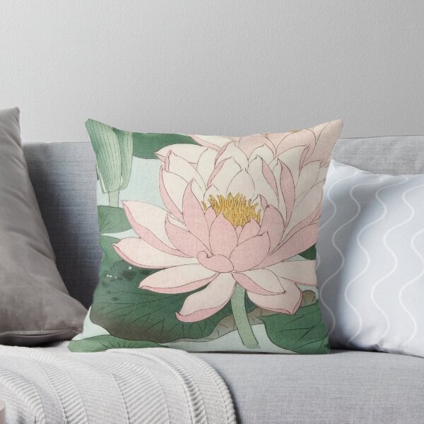 Item preview, Water Lily by Ohara Koson – Japanese Woodblock Print, Vintage Floral Shin-Hanga Poster designed and sold by artofuniverse.