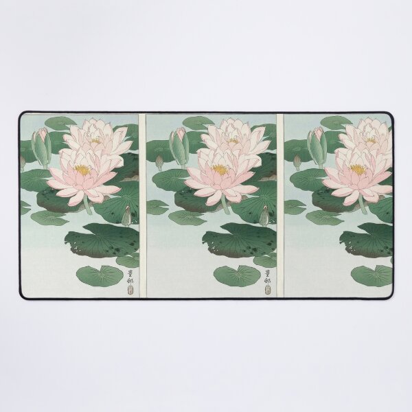 Item preview, Water Lily by Ohara Koson – Japanese Woodblock Print, Vintage Floral Shin-Hanga Poster designed and sold by artofuniverse.