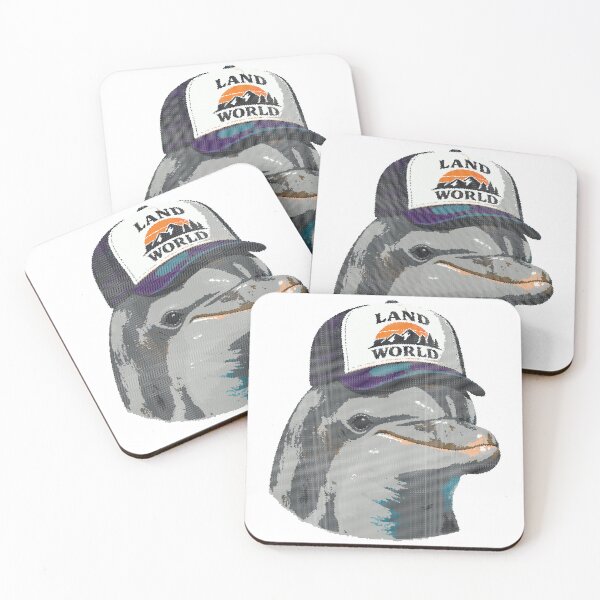 Item preview, Dolphin in trucker pixels designed and sold by florback.