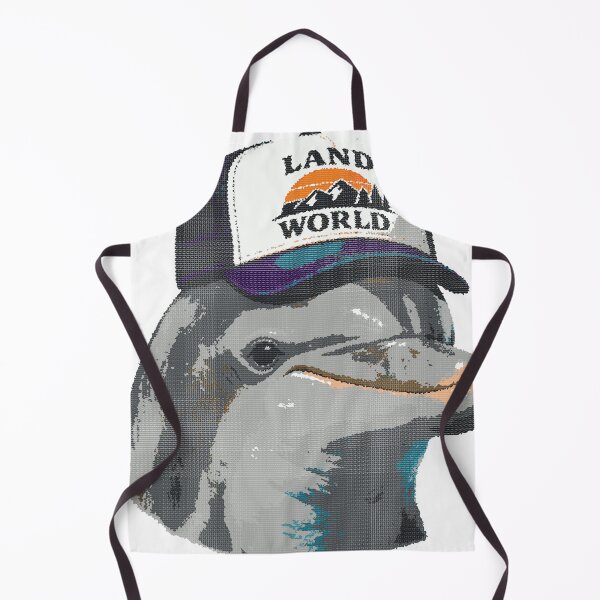 Item preview, Dolphin in trucker pixels designed and sold by florback.