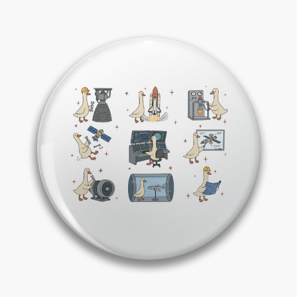 Item preview, Space Geese Engineers - Rocket Science & Aerospace Tech Crew designed and sold by Krasnovaovaova.