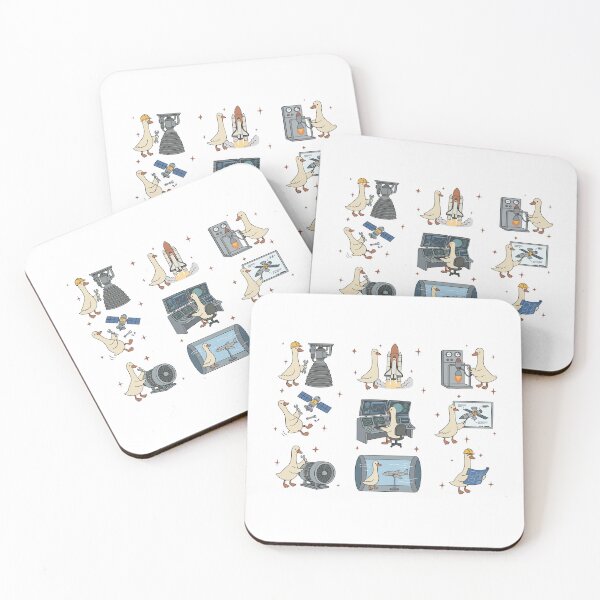 Item preview, Space Geese Engineers - Rocket Science & Aerospace Tech Crew designed and sold by Krasnovaovaova.
