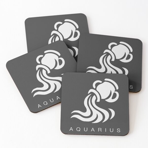 Item preview, AQUARIUS zodiac sign t-shirt designed and sold by CMYKStudio.