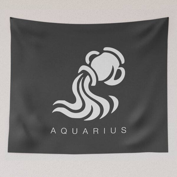 Item preview, AQUARIUS zodiac sign t-shirt designed and sold by CMYKStudio.