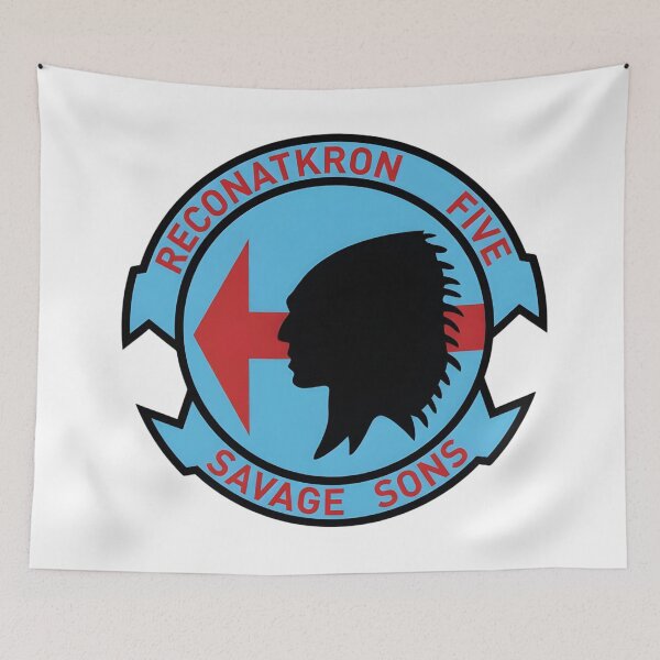 Item preview, United States Navy RVAH-5 "Savage Sons" Reconnaissance Attack Squadron Patch designed and sold by CharlieDesings.