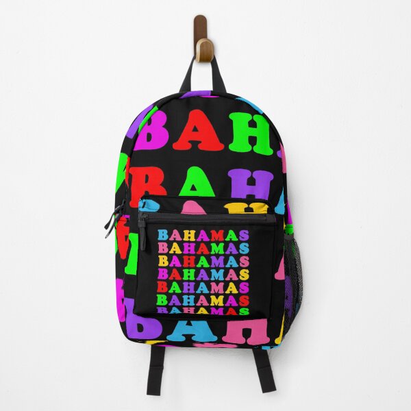 Item preview, Bahamas in multi-colored letters on black designed and sold by collingalanos80.