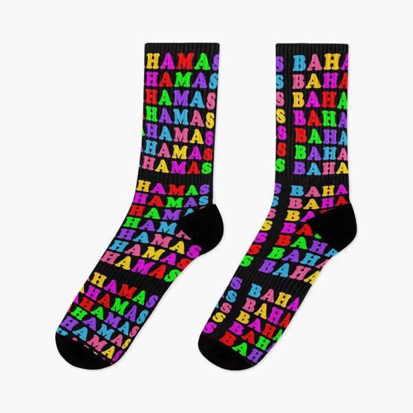 Item preview, Bahamas in multi-colored letters on black designed and sold by collingalanos80.