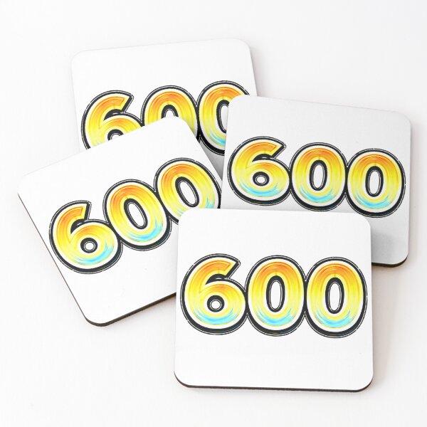 Item preview, Golden 600 Celebration – hand drawn childlike typography designed and sold by Mac Sketches.