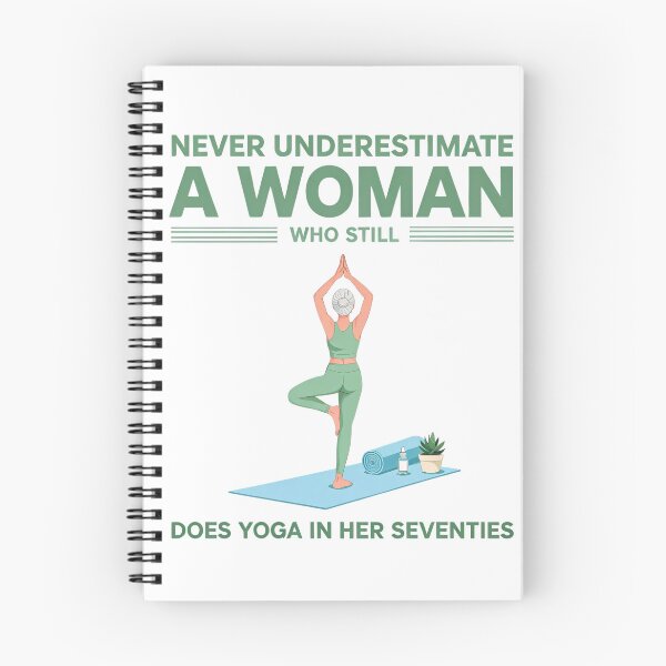 Item preview, Never Underestimate A Woman Who Still Does Yoga In Her Seventies Funny Senior Yoga designed and sold by CutOutIdols.