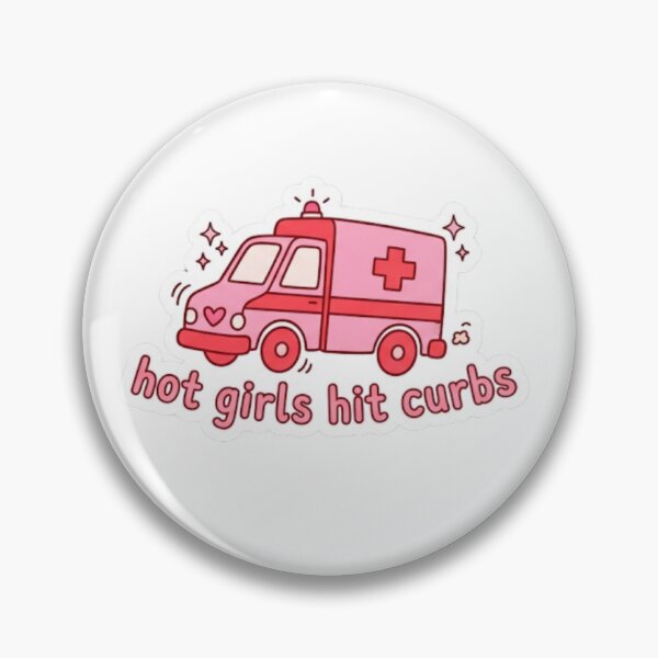 Item preview, Hot Girls Hit Curbs Ambulance Sticker designed and sold by veloraastudio.
