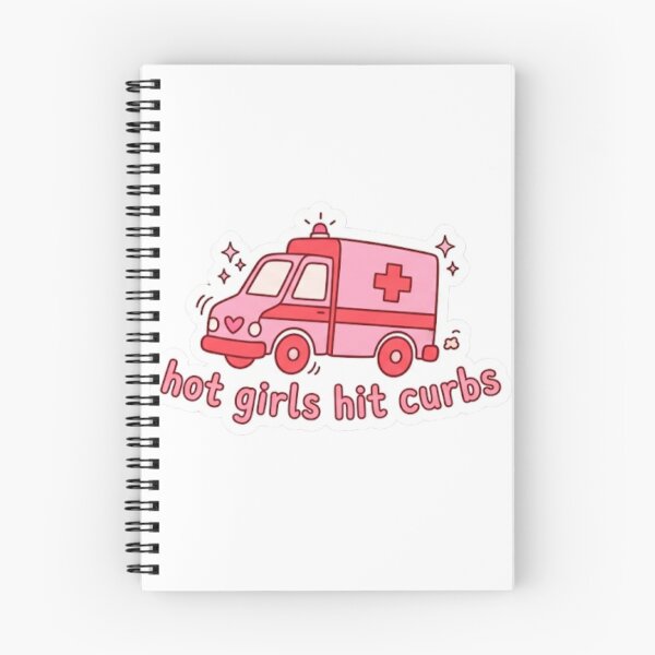 Item preview, Hot Girls Hit Curbs Ambulance Sticker designed and sold by veloraastudio.