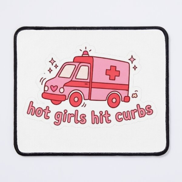 Item preview, Hot Girls Hit Curbs Ambulance Sticker designed and sold by veloraastudio.