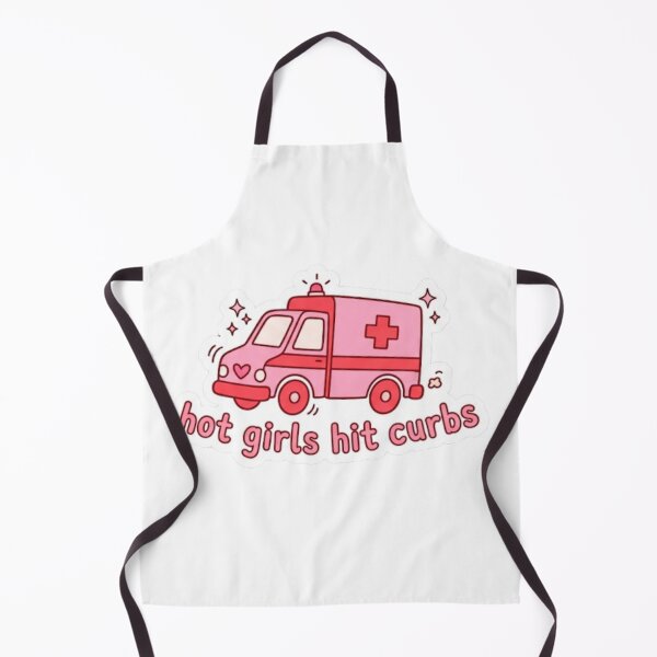 Item preview, Hot Girls Hit Curbs Ambulance Sticker designed and sold by veloraastudio.