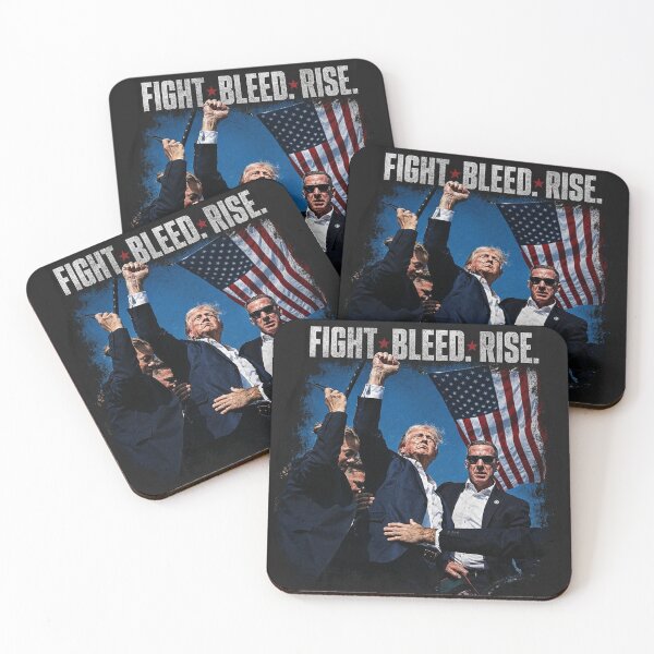 Item preview, Donald Trump: FIGHT. BLEED. RISE.  designed and sold by LETSGOTRUMP.