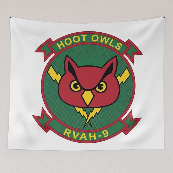 Item preview, United States Navy RVAH-9 "Hoot Owls" Reconnaissance Attack Squadron Patch designed and sold by CharlieDesings.