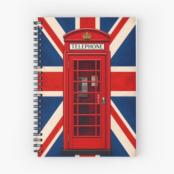 Item preview, Vintage Red London Telephone Box with Union Jack Flag designed and sold by Sybille-Yates.