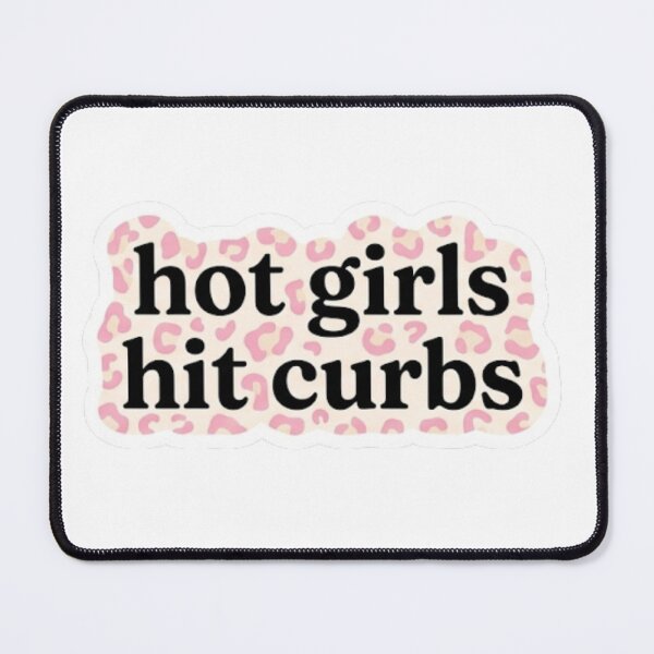 Item preview, Hot Girls Hit Curbs Leopard Sticker designed and sold by veloraastudio.