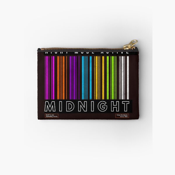 Item preview, MIDNIGHT Neon Barcode Streetwear Graphic T-Shirt designed and sold by QuirkyCloud Designs.