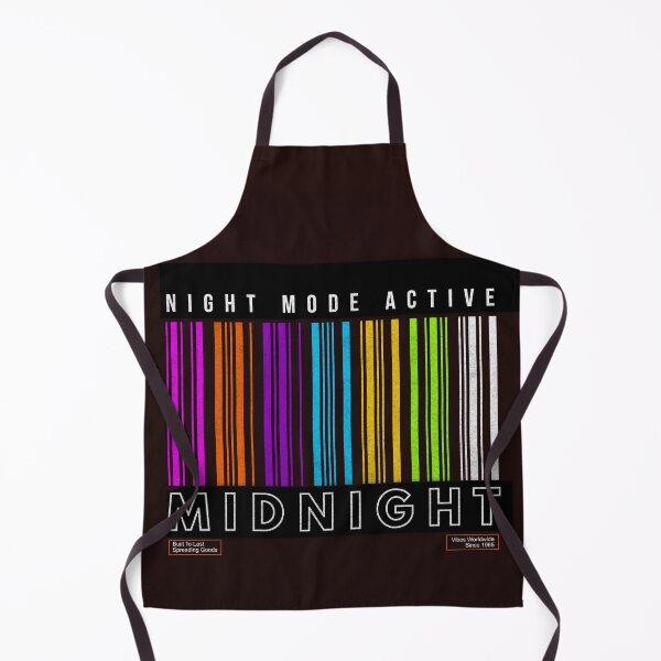 Item preview, MIDNIGHT Neon Barcode Streetwear Graphic T-Shirt designed and sold by QuirkyCloud Designs.