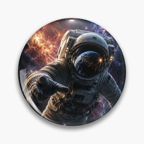 Item preview, Astronaut Floating Galaxy Nebula Space Art Colorful Universe Sci-Fi Cosmic Poster designed and sold by irfanshikh.