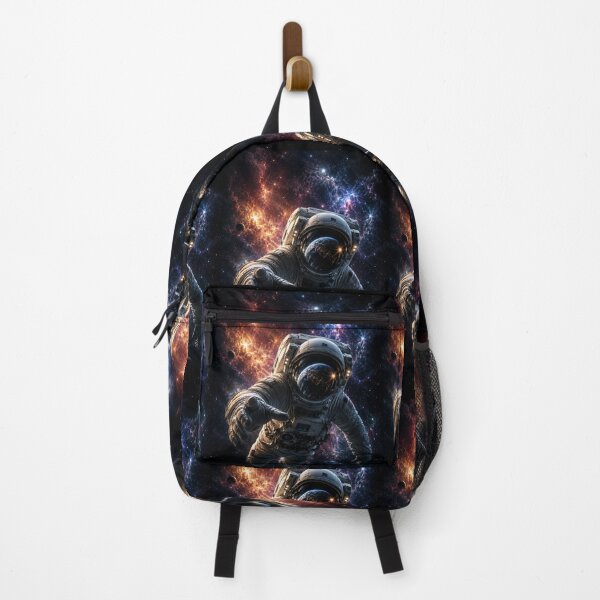Item preview, Astronaut Floating Galaxy Nebula Space Art Colorful Universe Sci-Fi Cosmic Poster designed and sold by irfanshikh.