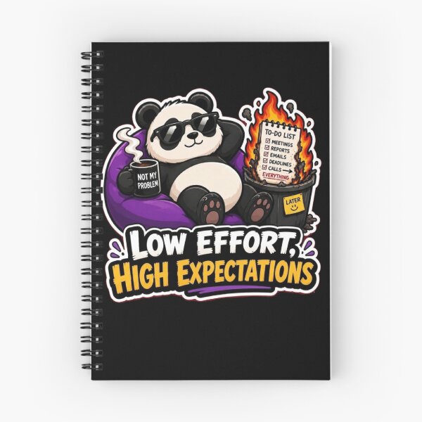 Item preview, Low Effort High Expectations Panda Sticker  designed and sold by PixoNest.