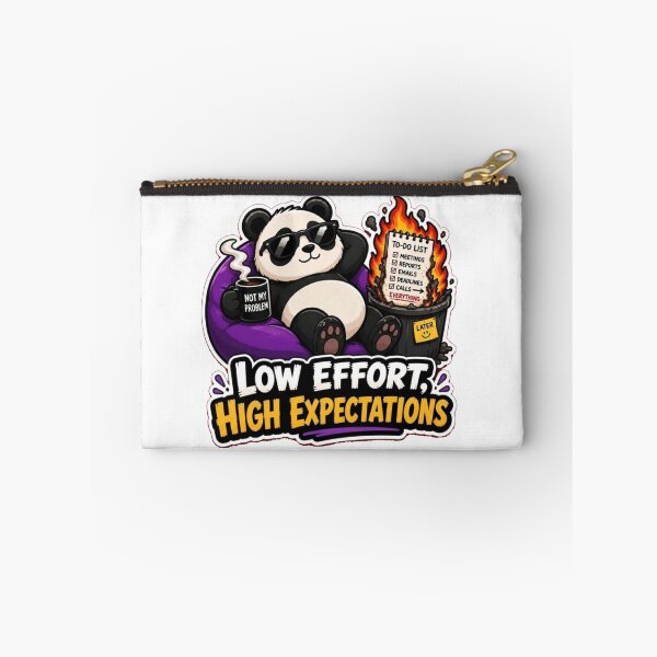 Item preview, Low Effort High Expectations Panda Sticker  designed and sold by PixoNest.