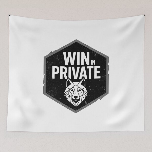 Item preview, Win In Private Motivational Wolf Geometric Design designed and sold by No Excuses .