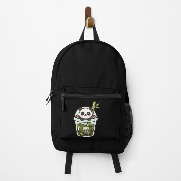 Item preview, Kawaii Panda in Matcha Boba Tea - Cute Chibi Bamboo Green Tea Art designed and sold by Trendora90.